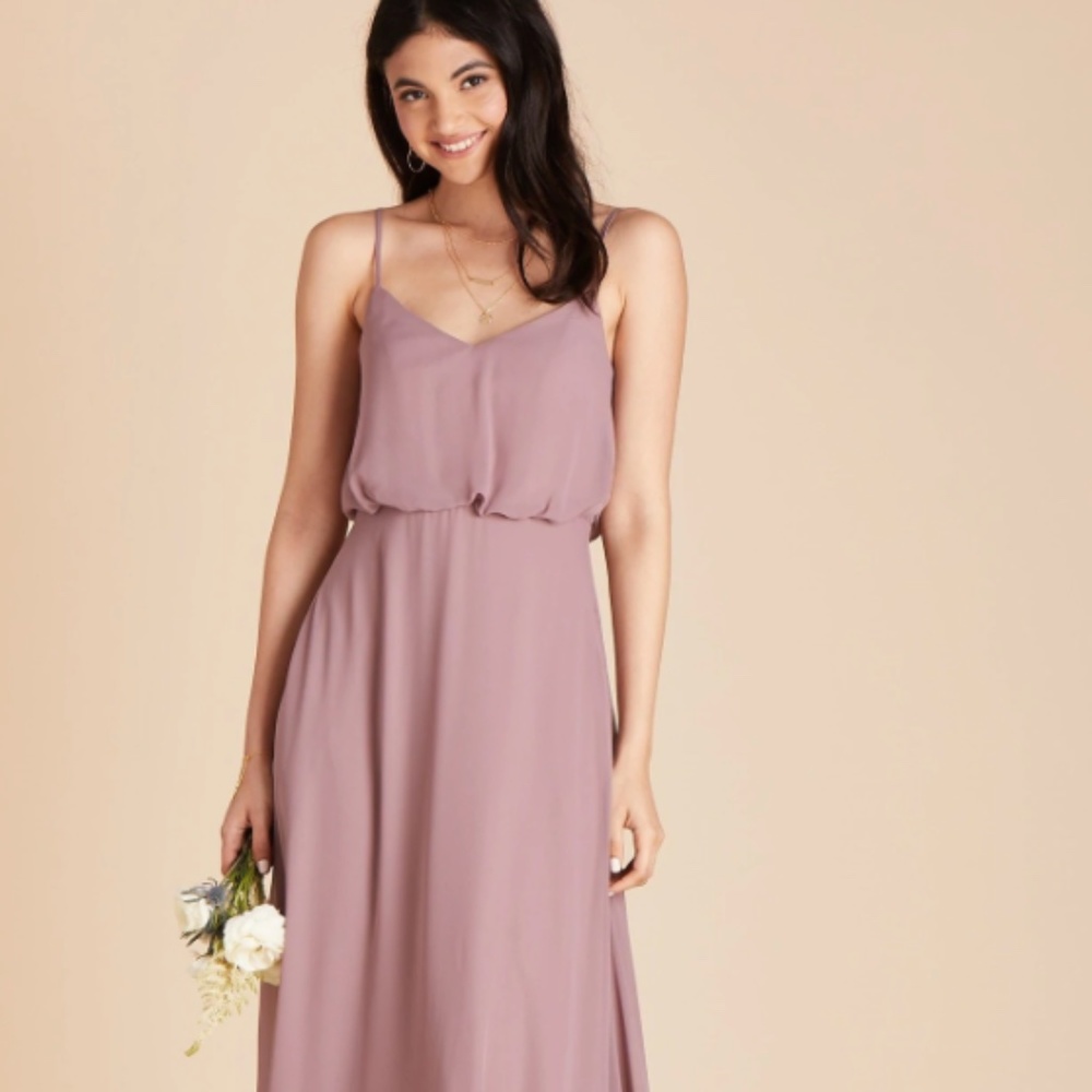 Birdy Grey GWENNIE DRESS CHIFFON DARK MAUVE
